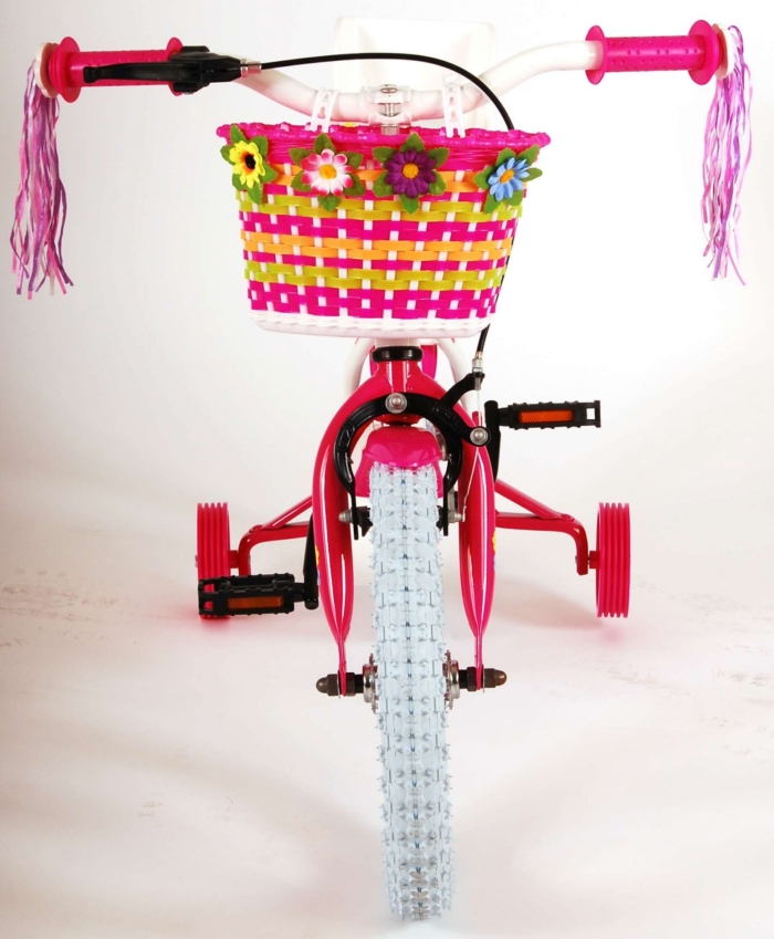 Volare Ashley Kinderfiets - Meisjes - 14 inch - Wit - 95% afgemonteerd - Afbeelding 6