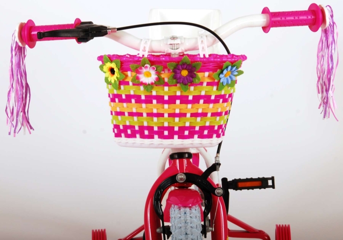 Volare Ashley Kinderfiets - Meisjes - 14 inch - Wit - 95% afgemonteerd - Afbeelding 5