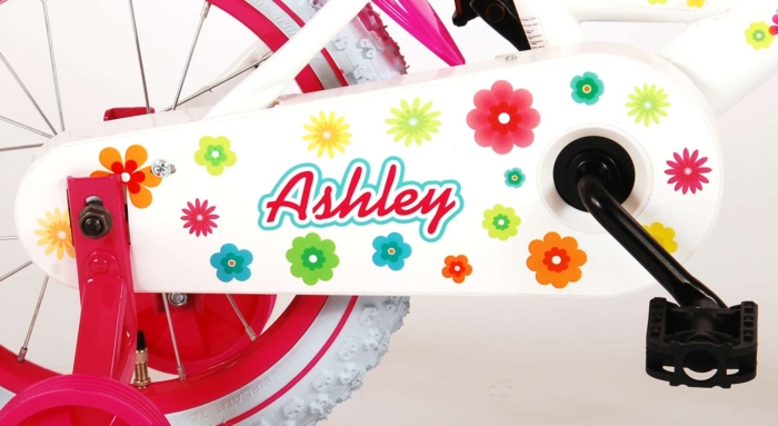 Volare Ashley Kinderfiets - Meisjes - 14 inch - Wit - 95% afgemonteerd - Afbeelding 10