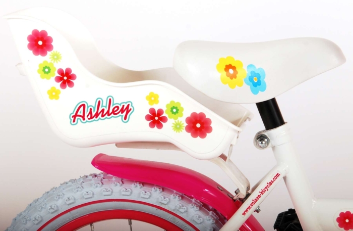 Volare Ashley Kinderfiets - Meisjes - 14 inch - Wit - 95% afgemonteerd - Afbeelding 9