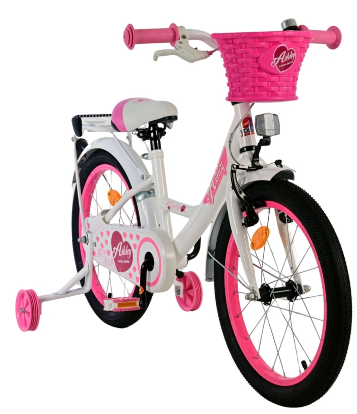 Volare Ashley Kinderfiets - Meisjes - 18 inch - Wit - Afbeelding 8