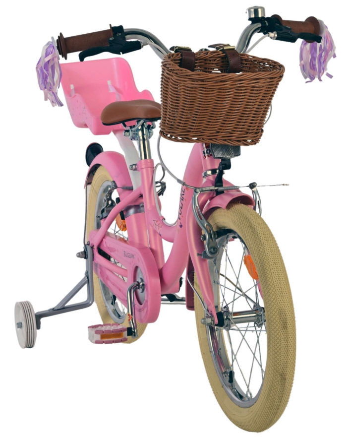 Volare Blossom Kinderfiets - Meisjes - 16 inch - Roze - Twee Handremmen - Afbeelding 5