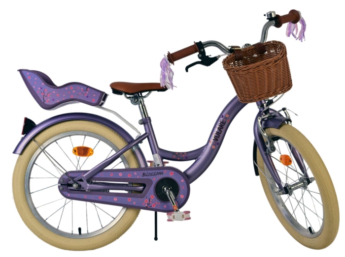 Volare Blossom Kinderfiets - Meisjes - 18 inch - Paars - Afbeelding 2