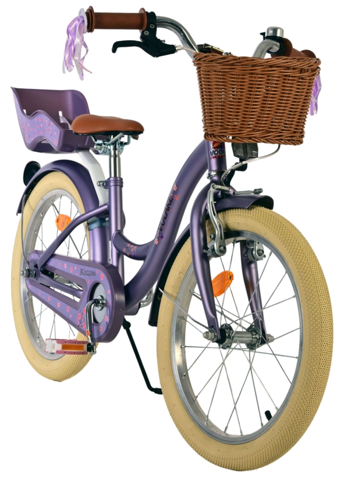 Volare Blossom Kinderfiets - Meisjes - 18 inch - Paars - Afbeelding 6