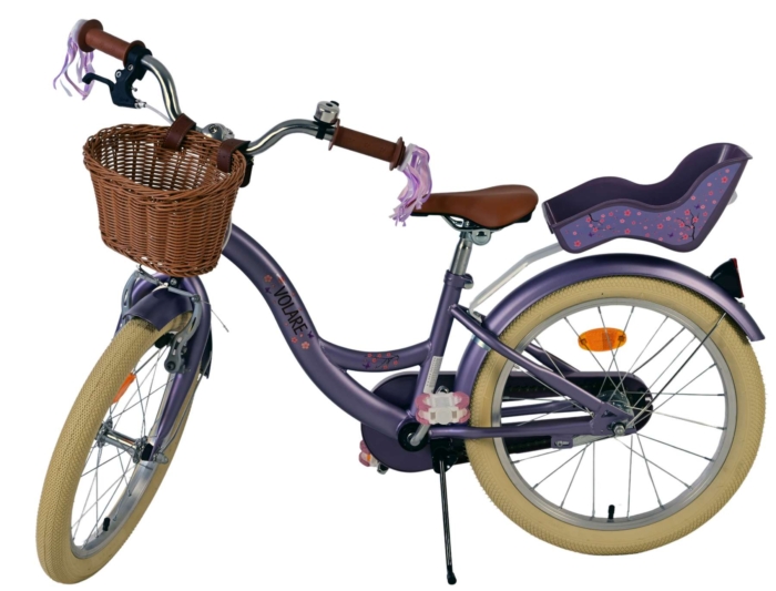 Volare Blossom Kinderfiets - Meisjes - 18 inch - Paars - Afbeelding 9