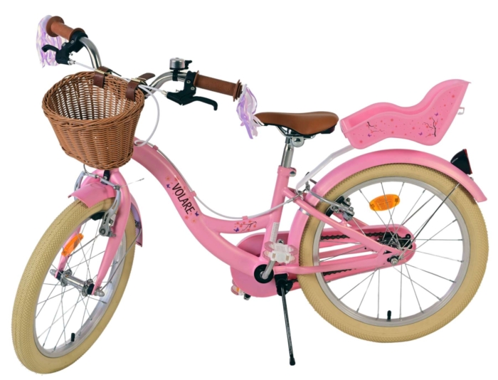 Volare Blossom Kinderfiets - Meisjes - 18 inch - Roze - Twee handremmen - Afbeelding 8
