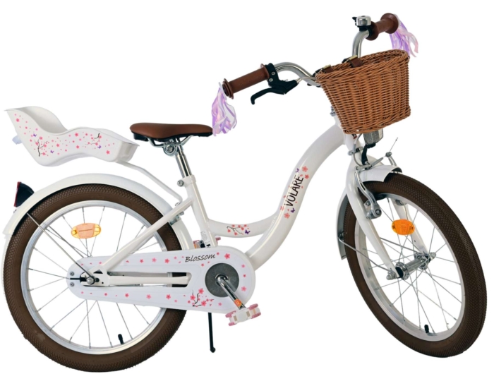 Volare Blossom Kinderfiets - Meisjes - 18 inch - Wit - Afbeelding 10