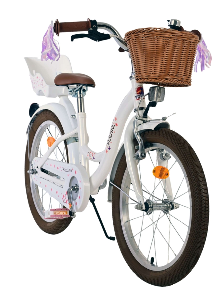 Volare Blossom Kinderfiets - Meisjes - 18 inch - Wit - Afbeelding 5