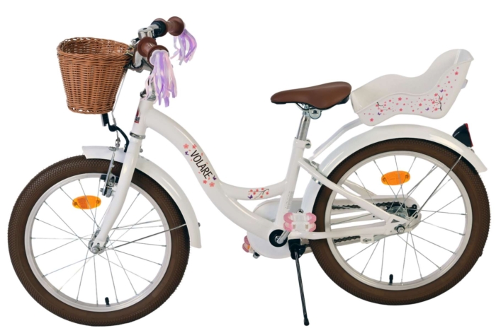 Volare Blossom Kinderfiets - Meisjes - 18 inch - Wit - Afbeelding 7