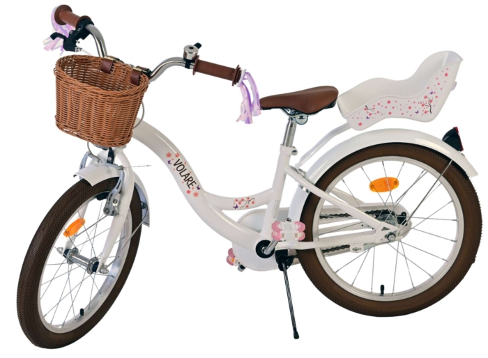Volare Blossom Kinderfiets - Meisjes - 18 inch - Wit - Afbeelding 8
