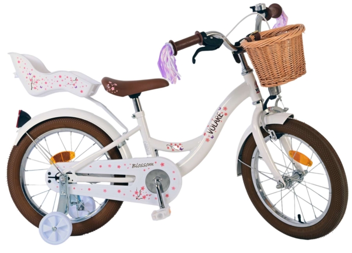 Volare Blossom Kinderfiets - Meisjes - 16 inch - Wit - Afbeelding 2