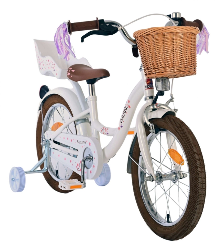 Volare Blossom Kinderfiets - Meisjes - 16 inch - Wit - Afbeelding 7