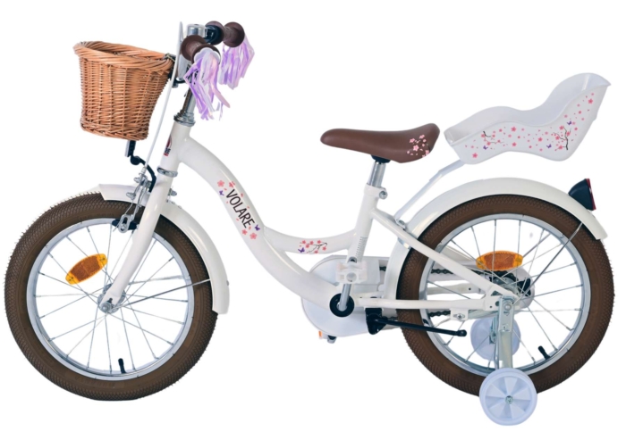 Volare Blossom Kinderfiets - Meisjes - 16 inch - Wit - Afbeelding 5