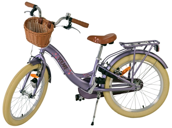 Volare Blossom Kinderfiets - Meisjes - 20 inch - Paars - Twee handremmen - Afbeelding 8