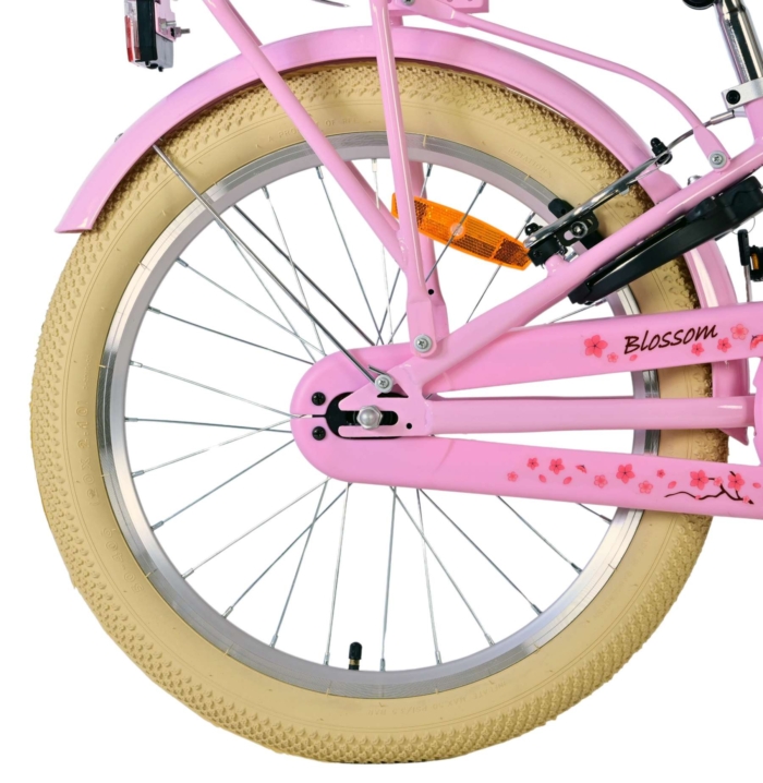Volare Blossom Kinderfiets - Meisjes - 20 inch - Roze - Twee handremmen - Afbeelding 3