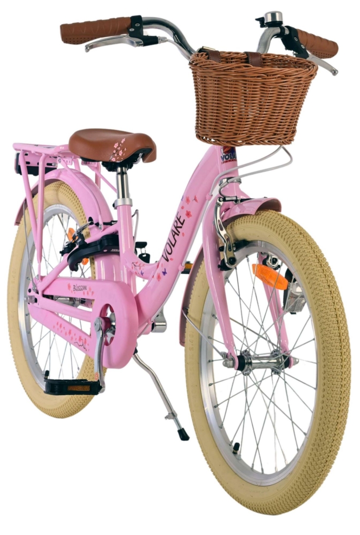 Volare Blossom Kinderfiets - Meisjes - 20 inch - Roze - Twee handremmen - Afbeelding 6