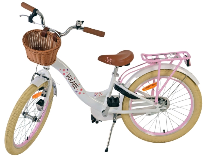 Volare Blossom Kinderfiets - Meisjes - 20 inch - Wit - Afbeelding 8