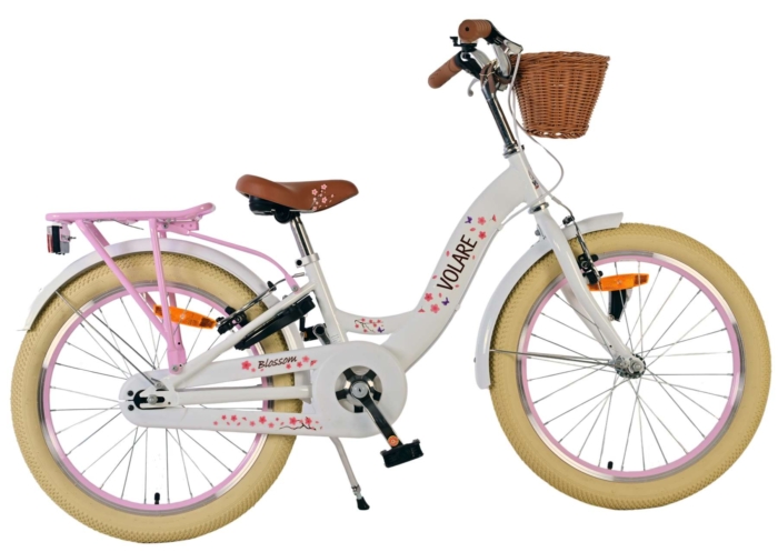 Volare Blossom Kinderfiets - Meisjes - 20 inch - Wit - Twee handremmen - Afbeelding 10