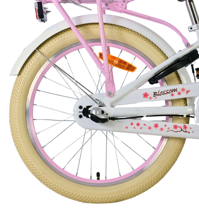 Volare Blossom Kinderfiets - Meisjes - 20 inch - Wit - Nexus 3 versnellingen - Afbeelding 2