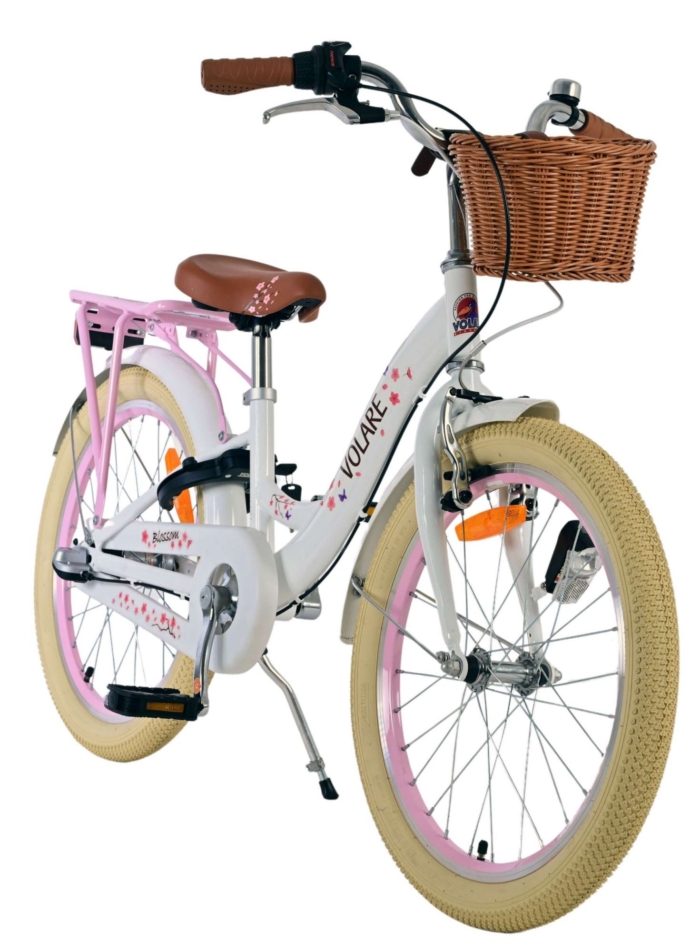 Volare Blossom Kinderfiets - Meisjes - 20 inch - Wit - Nexus 3 versnellingen - Afbeelding 6