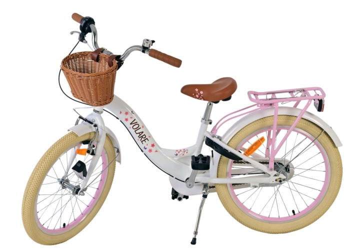 Volare Blossom Kinderfiets - Meisjes - 20 inch - Wit - Nexus 3 versnellingen - Afbeelding 9