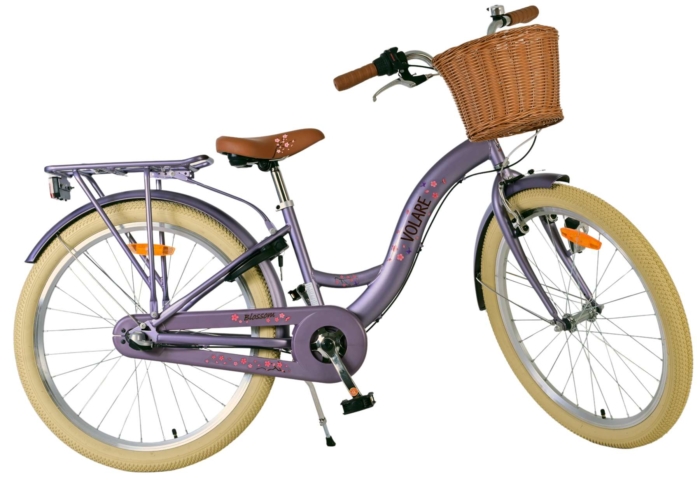 Volare Blossom Kinderfiets - Meisjes - 24 inch - Paars - 3 Versnellingen - Afbeelding 11