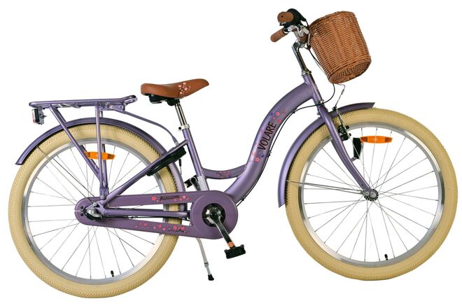 Volare Blossom Kinderfiets - Meisjes - 24 inch - Paars - 3 Versnellingen