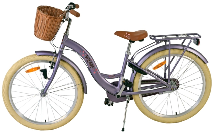 Volare Blossom Kinderfiets - Meisjes - 24 inch - Paars - 3 Versnellingen - Afbeelding 8