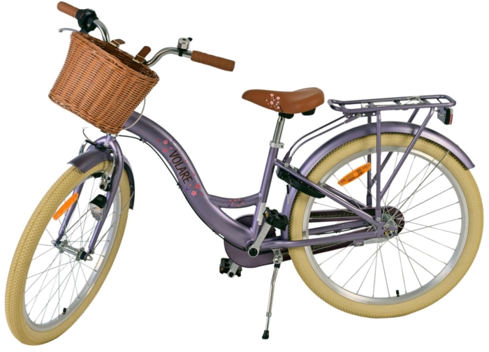 Volare Blossom Kinderfiets - Meisjes - 24 inch - Paars - 3 Versnellingen - Afbeelding 9