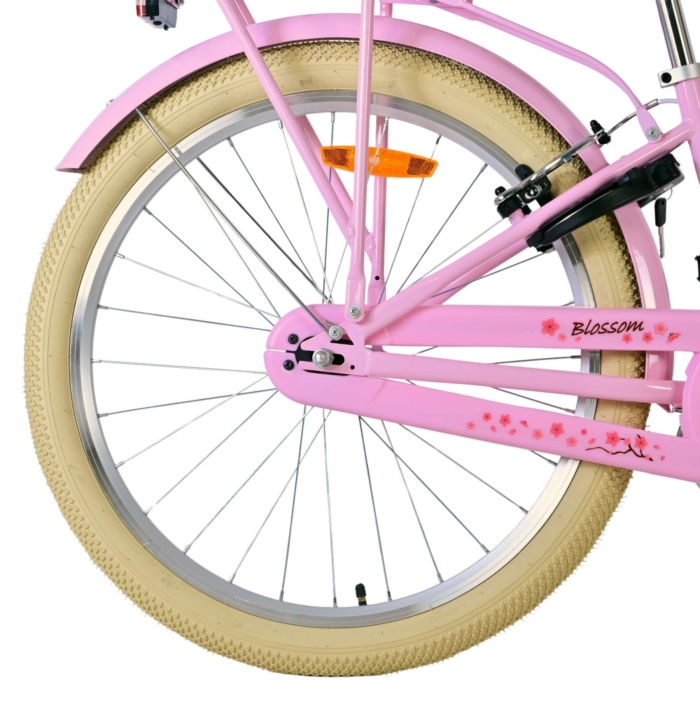 Volare Blossom Kinderfiets - Meisjes - 24 inch - Roze - Twee handremmen - Afbeelding 2
