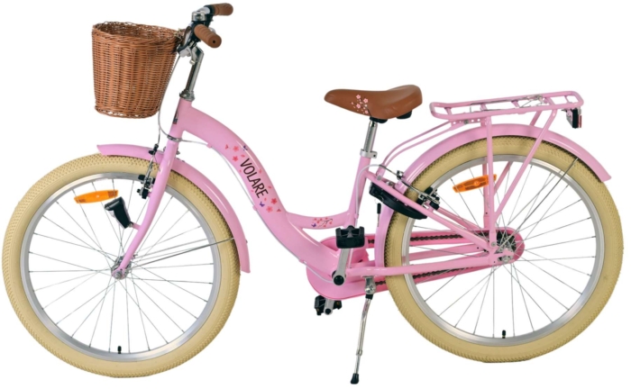Volare Blossom Kinderfiets - Meisjes - 24 inch - Roze - Twee handremmen - Afbeelding 7