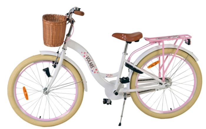 Volare Blossom Kinderfiets - Meisjes - 24 inch - Wit - Afbeelding 7