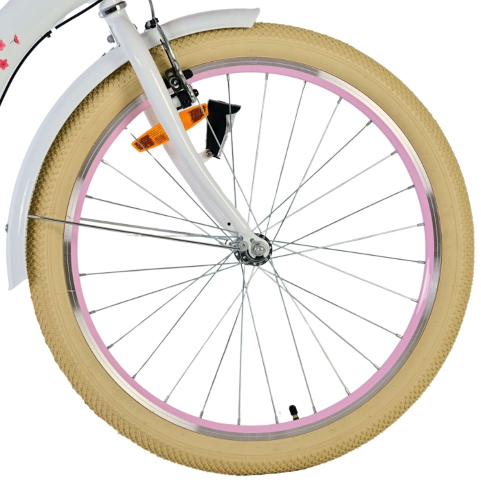Volare Blossom Kinderfiets - Meisjes - 24 inch - Wit - 3 Versnellingen - Afbeelding 3