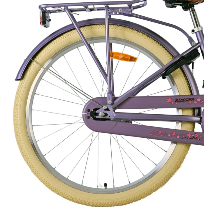 Volare Blossom Kinderfiets - Meisjes - 26 inch - Paars - Afbeelding 10