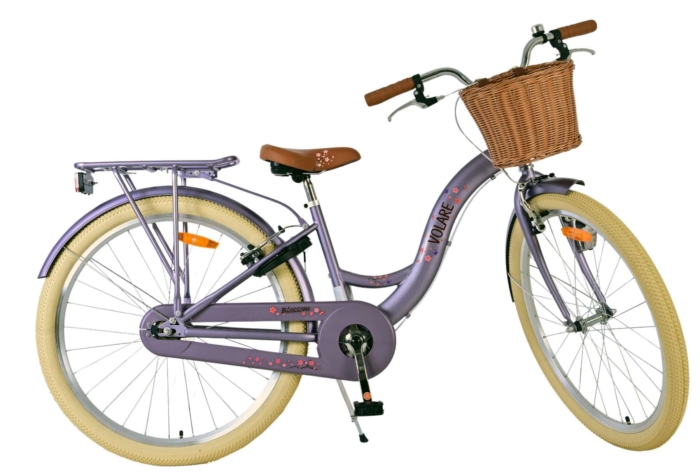 Volare Blossom Kinderfiets - Meisjes - 26 inch - Paars - Twee handremmen - Afbeelding 13