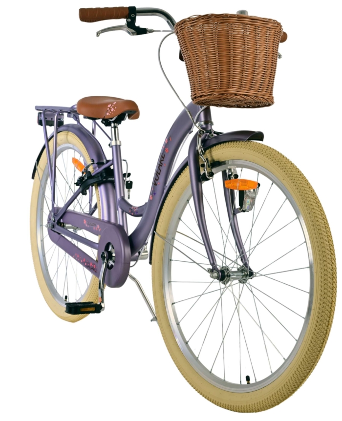 Volare Blossom Kinderfiets - Meisjes - 26 inch - Paars - Twee handremmen - Afbeelding 8