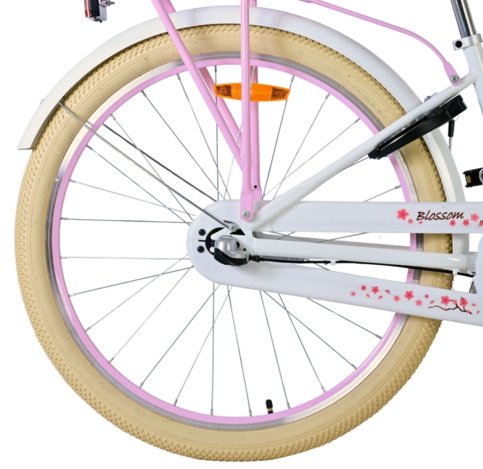 Volare Blossom Kinderfiets - Meisjes - 26 inch - Wit - Nexus 3 versnellingen - Afbeelding 4