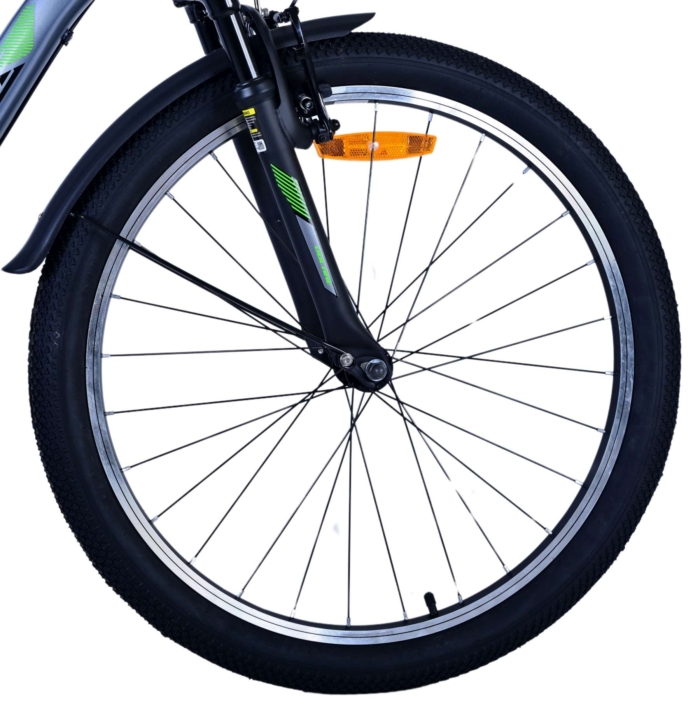 Volare Cross Kinderfiets - Jongens - 24 inch - donker Grijs- 3 versnellingen - Afbeelding 3