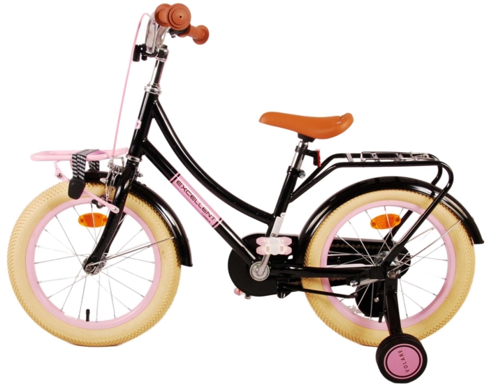 Volare Excellent Kinderfiets - Meisjes - 16 inch - Zwart - 95% afgemonteerd - Afbeelding 13