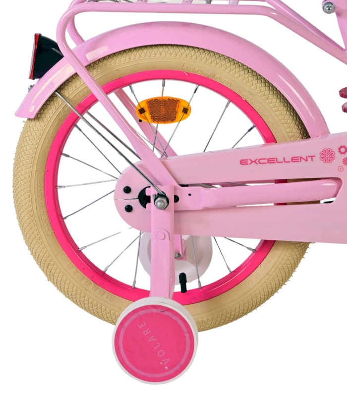 Volare Excellent Kinderfiets - Meisjes - 16 inch - Roze - 95% afgemonteerd - Afbeelding 3