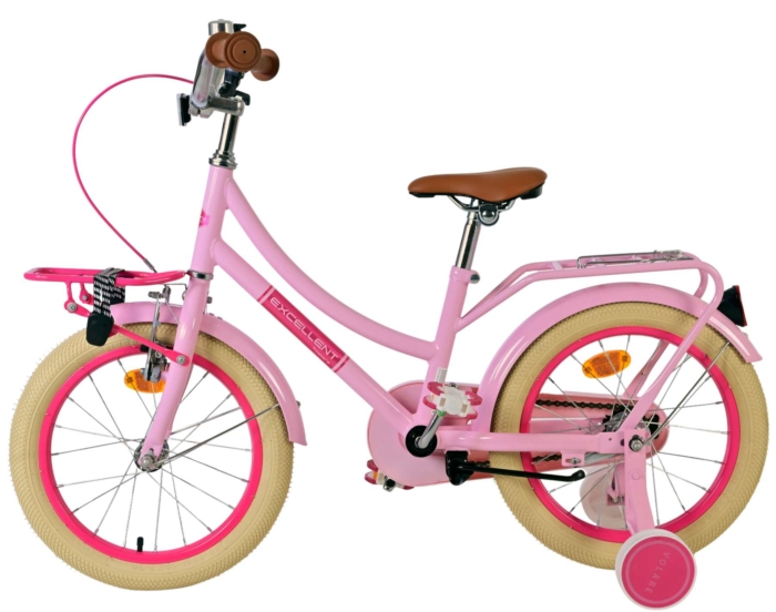 Volare Excellent Kinderfiets - Meisjes - 16 inch - Roze - 95% afgemonteerd - Afbeelding 8