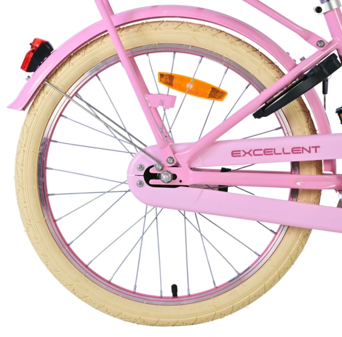 Volare Excellent Kinderfiets - Meisjes - 20 inch - Roze - 3 versnellingen - Afbeelding 2