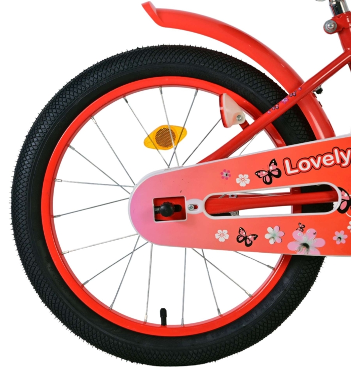 Volare Lovely Kinderfiets - Meisjes - 18 inch - Rood Wit - Afbeelding 2