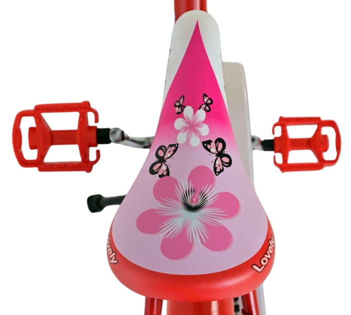 Volare Lovely Kinderfiets - Meisjes - 18 inch - Rood Wit - Afbeelding 4