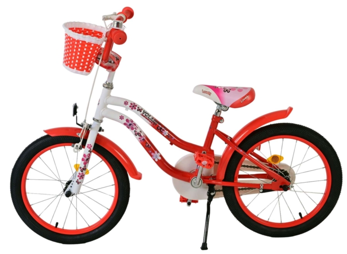 Volare Lovely Kinderfiets - Meisjes - 18 inch - Rood Wit - Afbeelding 7