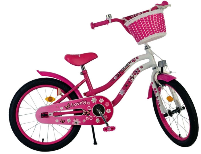 Volare Lovely Kinderfiets - Meisjes - 18 inch - Roze Wit - Afbeelding 10