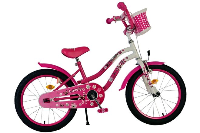 Volare Lovely Kinderfiets - Meisjes - 18 inch - Roze Wit