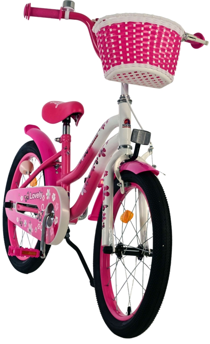 Volare Lovely Kinderfiets - Meisjes - 18 inch - Roze Wit - Afbeelding 5