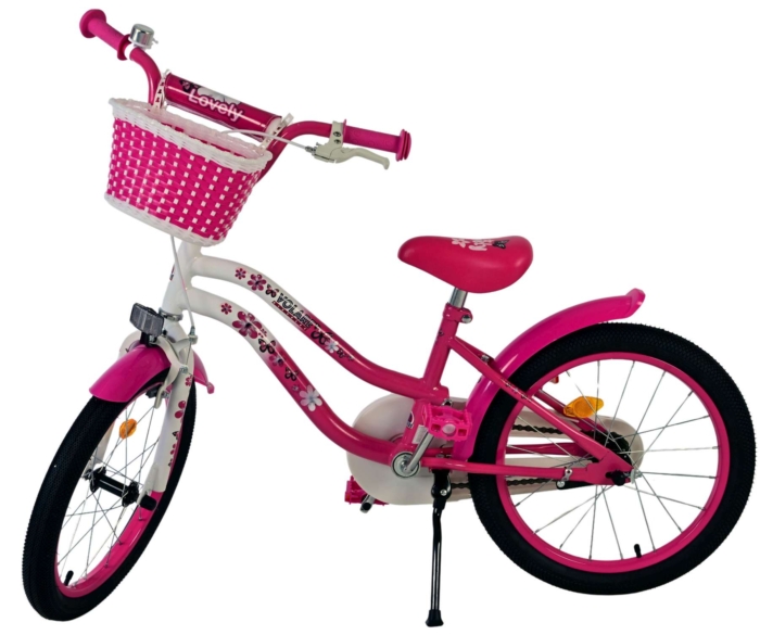 Volare Lovely Kinderfiets - Meisjes - 18 inch - Roze Wit - Afbeelding 8