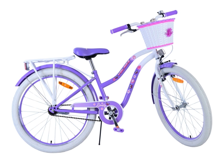 Volare Lovely Kinderfiets - Meisjes - 24 inch - Paars - Afbeelding 2